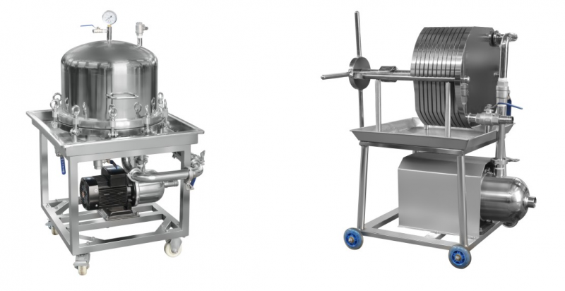 全封閉水(shuǐ)平層疊式不(bu)鏽鋼過濾器(qì)